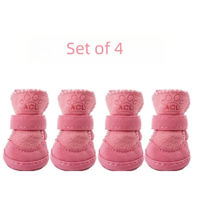 Fleece-Lined Snow Boots (Set of 4)