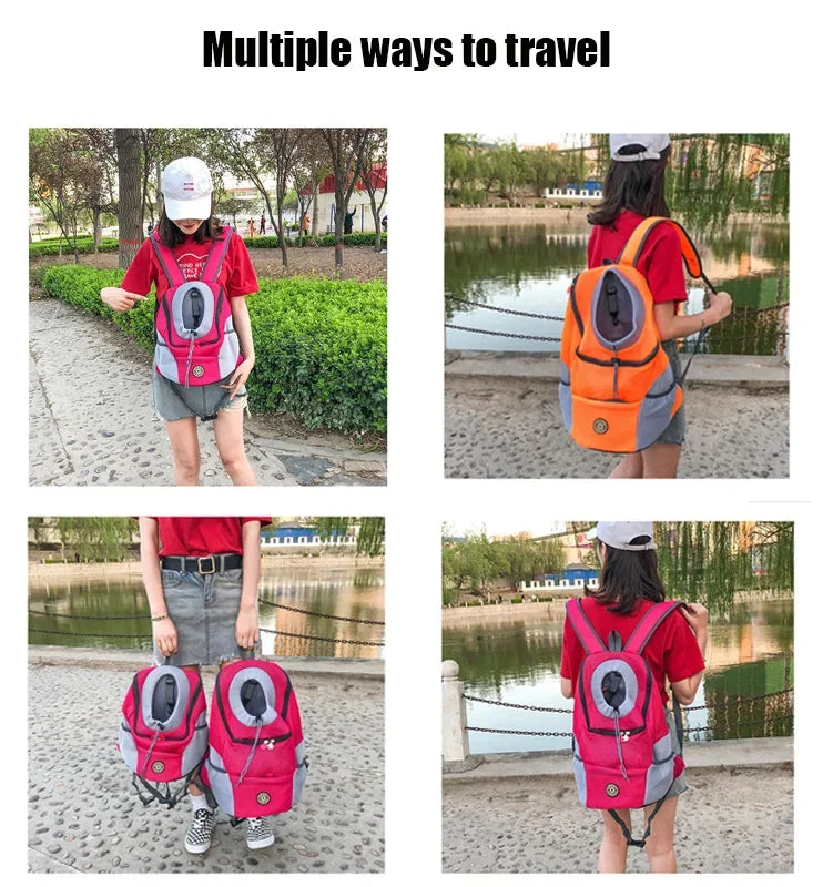 Double-Shoulder Mesh Backpack Carrier