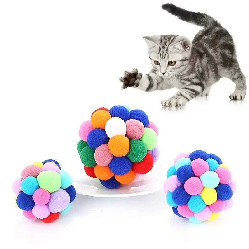 Woolly Bell Balls on Elastic