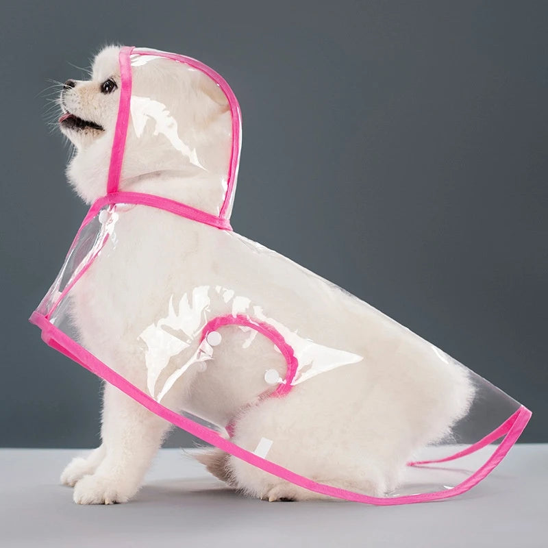 Clear Hooded Raincoat