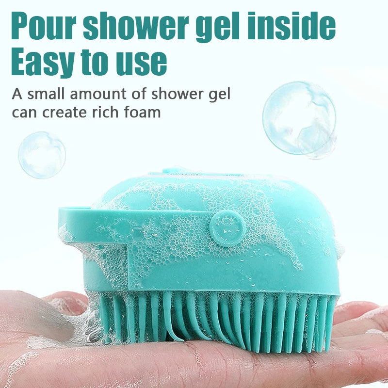Shampoo-Dispensing Bath Brush