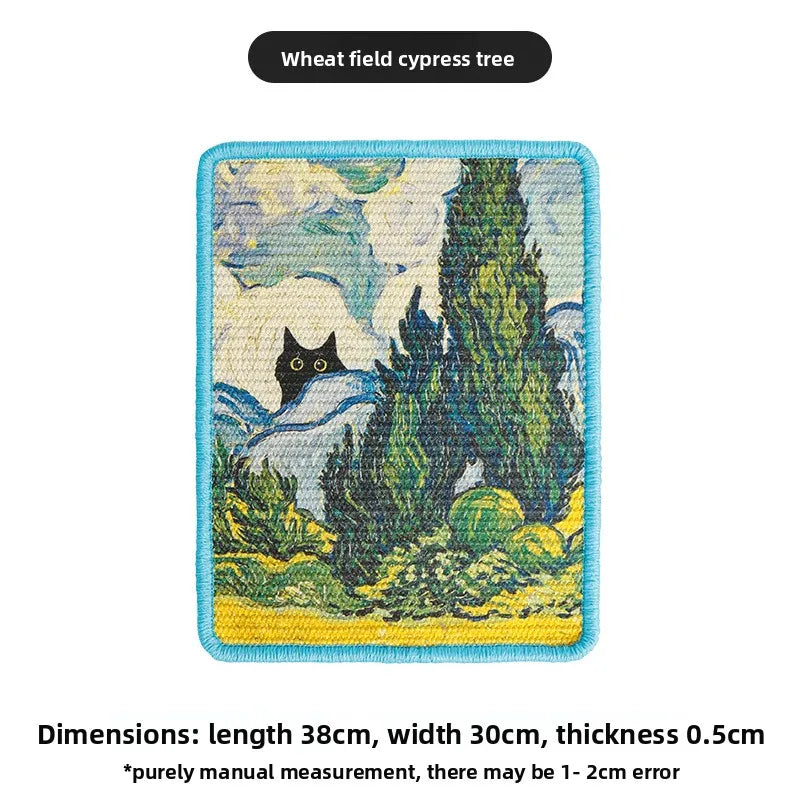 Wall-Mounted Fabric Scratching Post