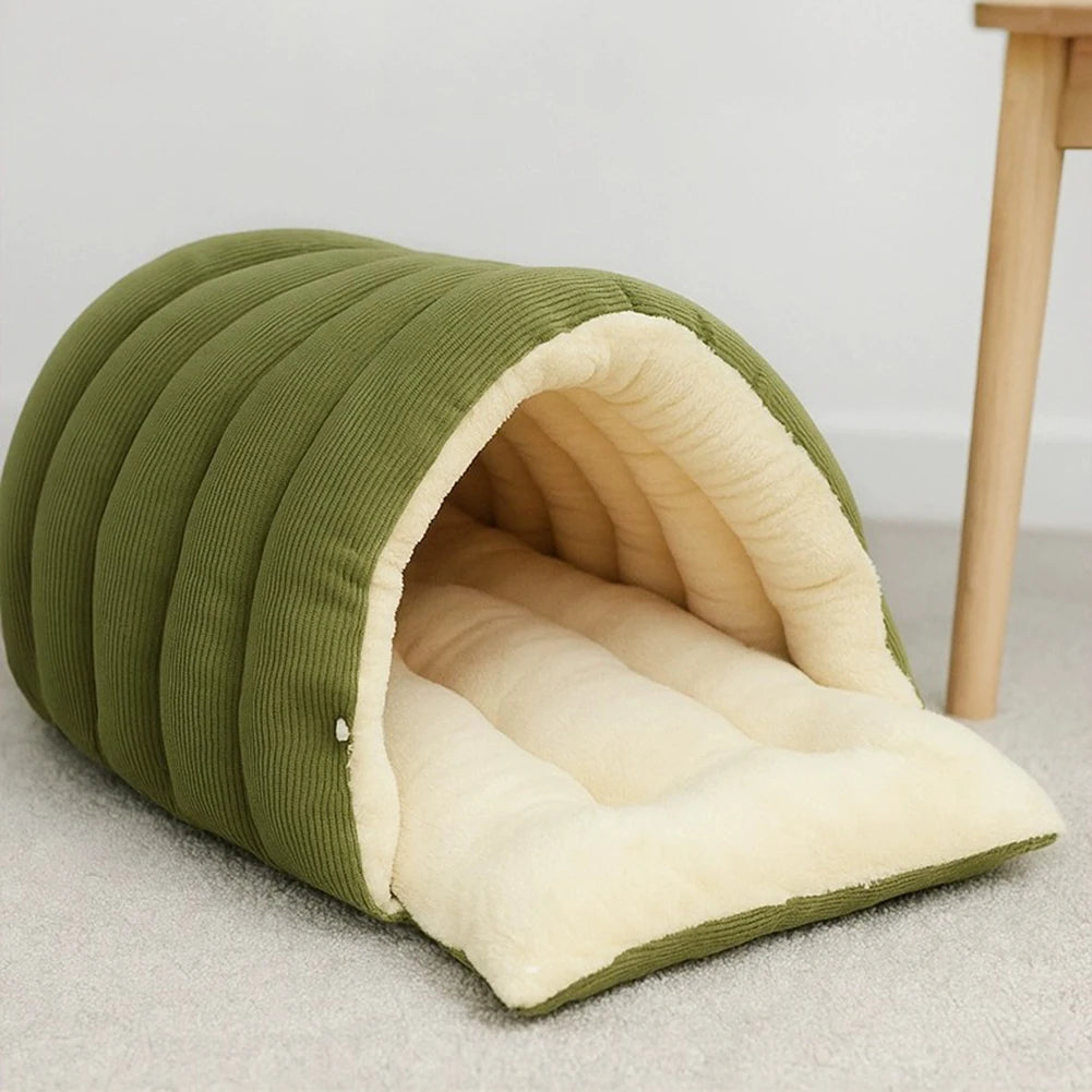 Winter Plush Cat House
