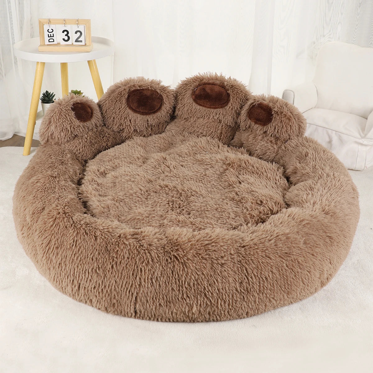 Fluffy Winter Basket Bed