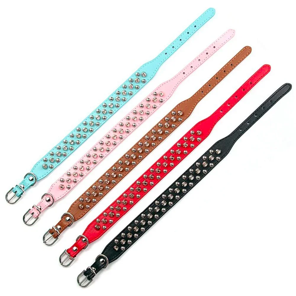 Studded Faux Leather Collar