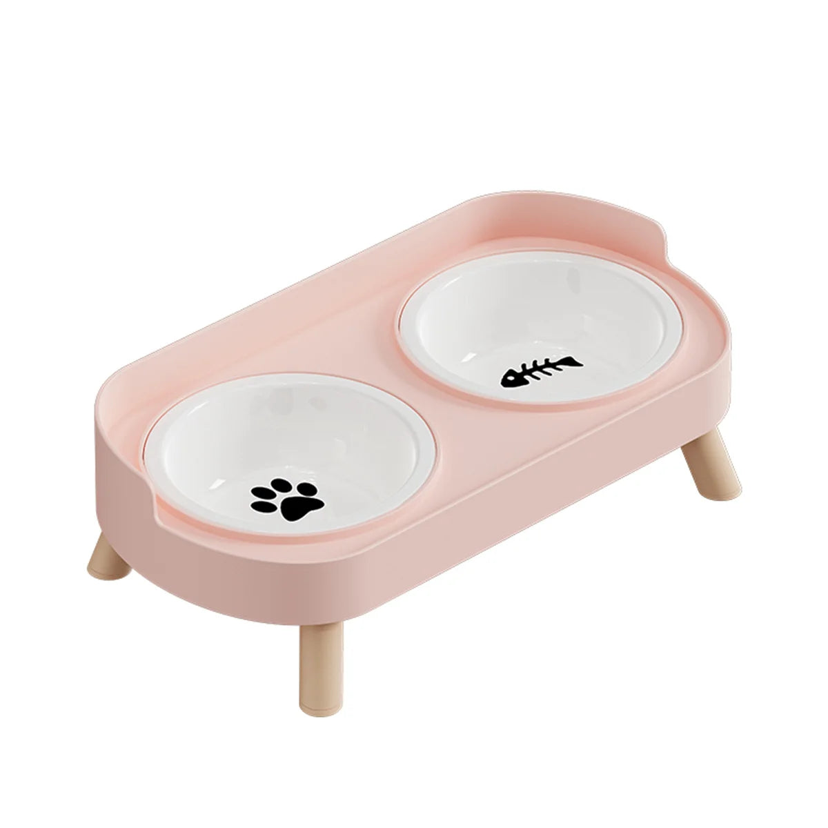 Colourful Double Bowl Stand