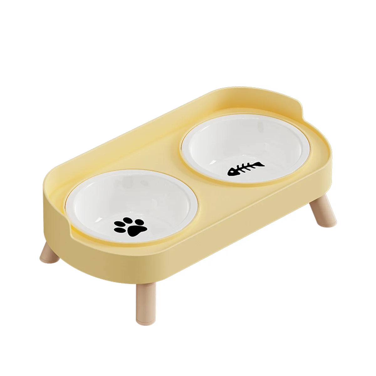 Colourful Double Bowl Stand