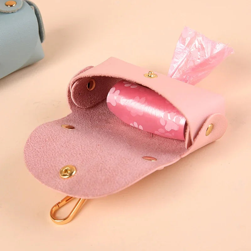 Faux Leather Poo Bag Holder