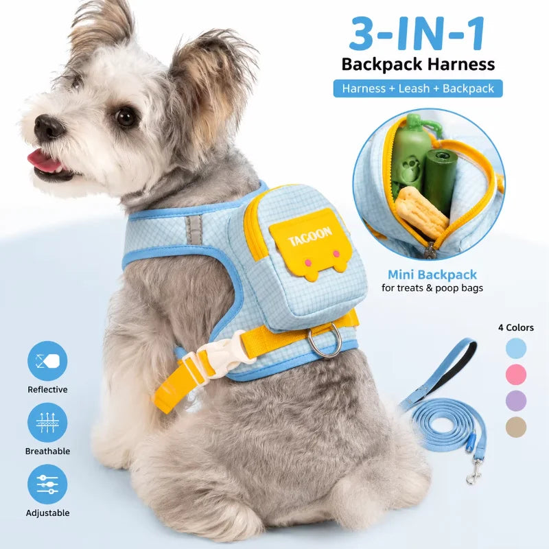 Mini Backpack Harness & Lead