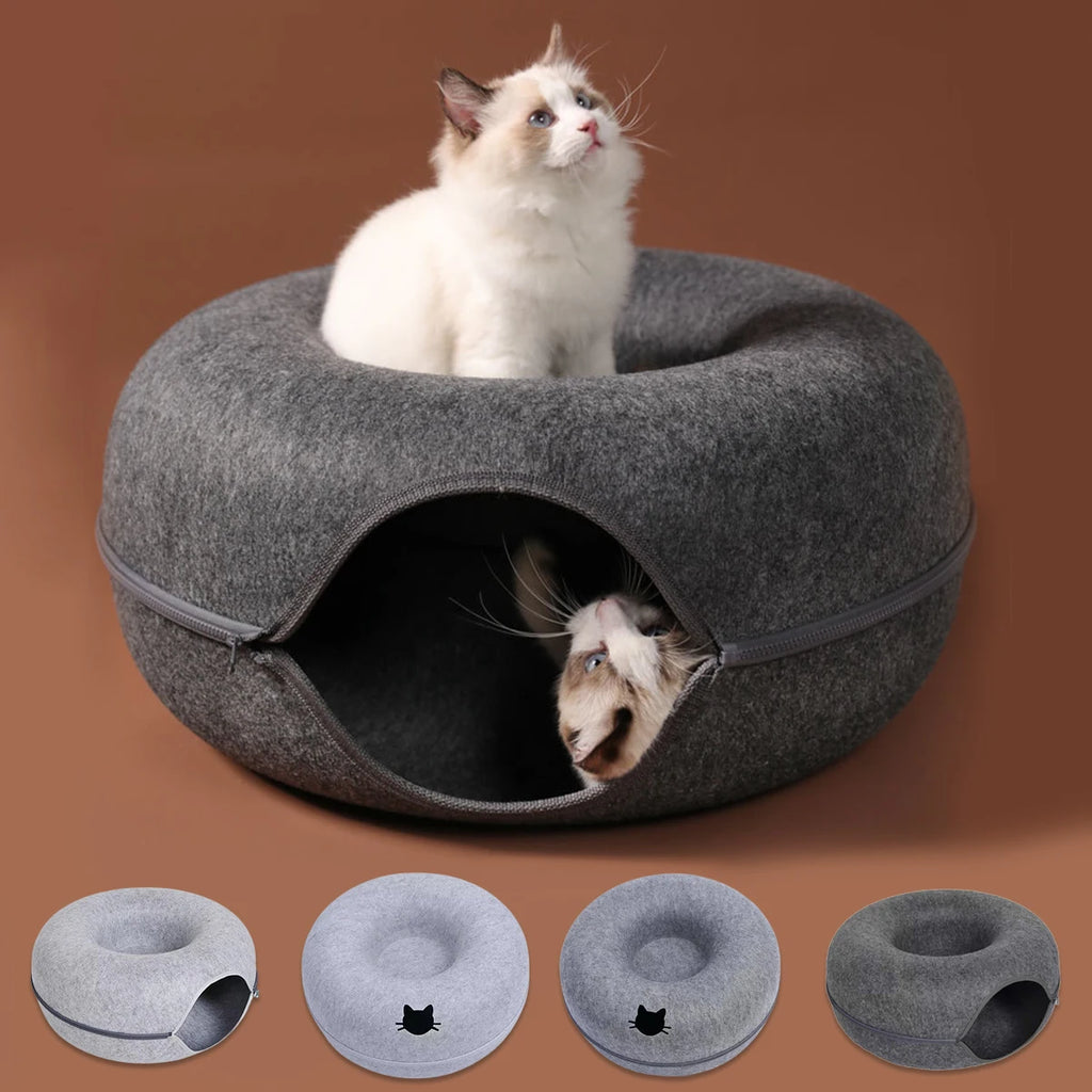 Felt Tunnel Donut Bed