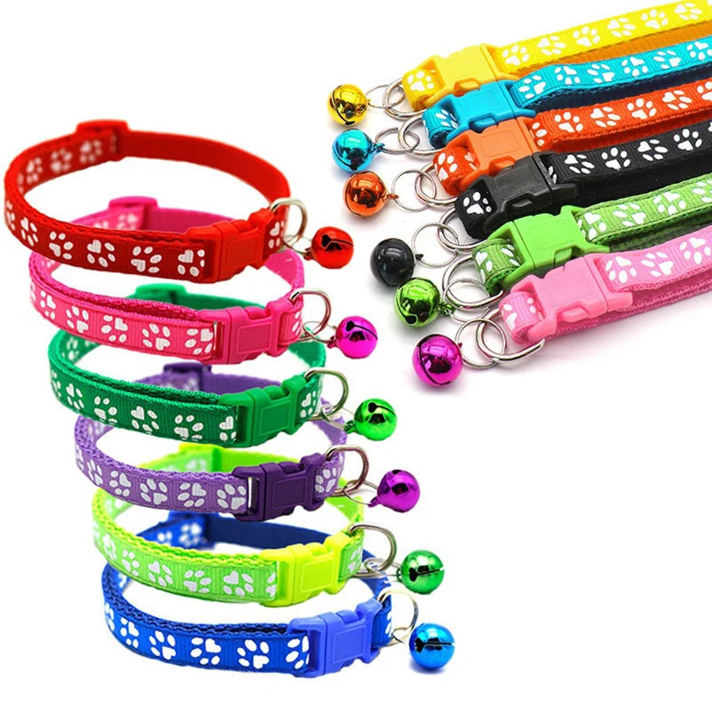 Patterned Cat Collar with Bell