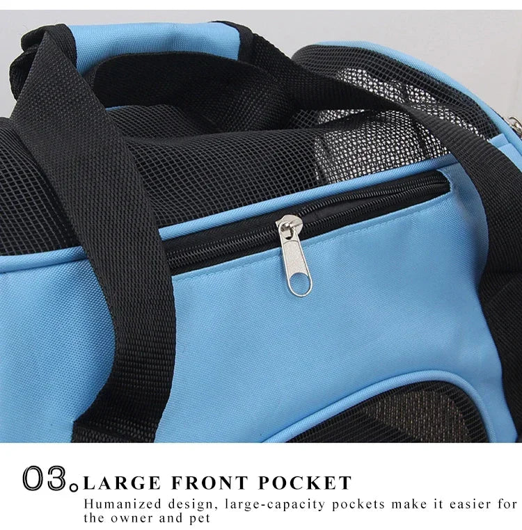 Foldable Mesh Cat Carrier