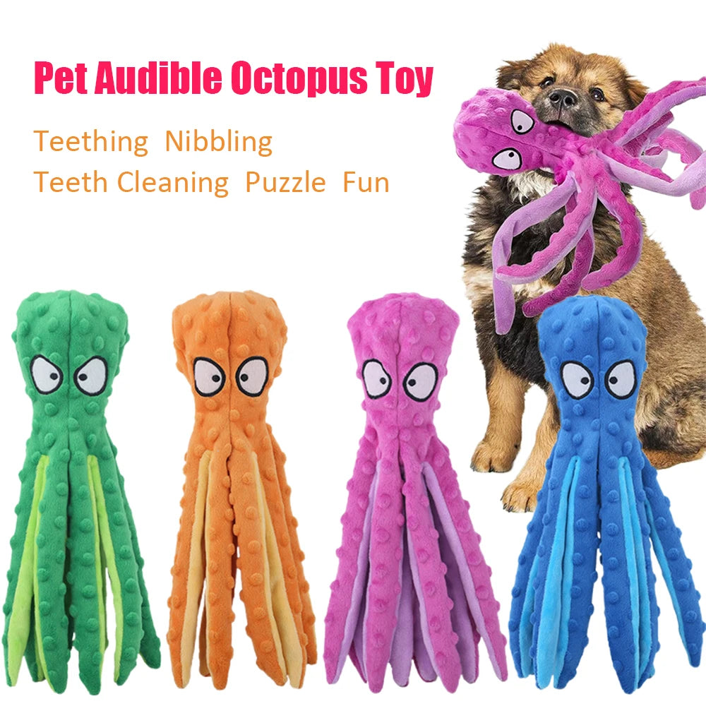 Crinkle Octopus Squeaky Plush