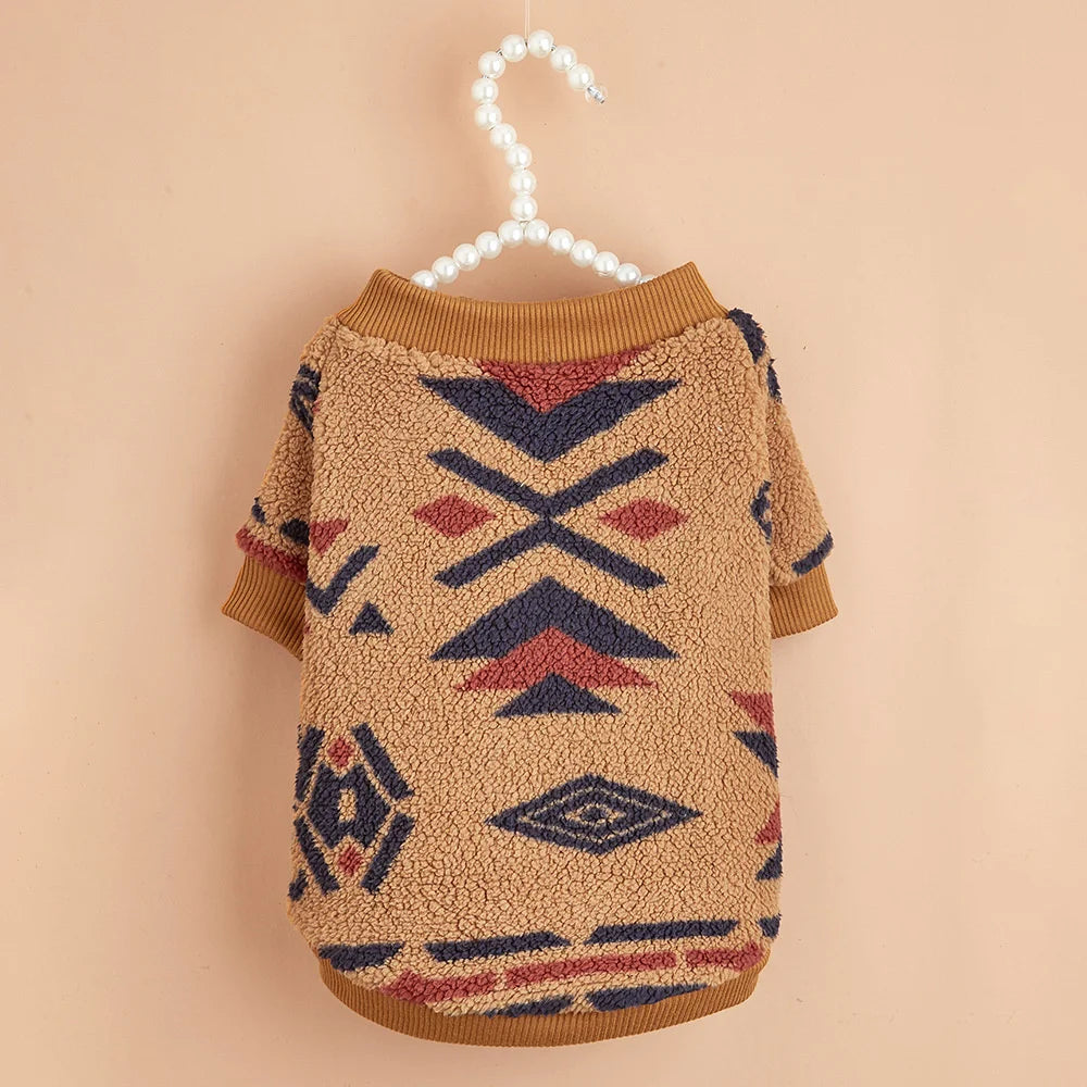 Plaid Wool-Blend Dog Jumper