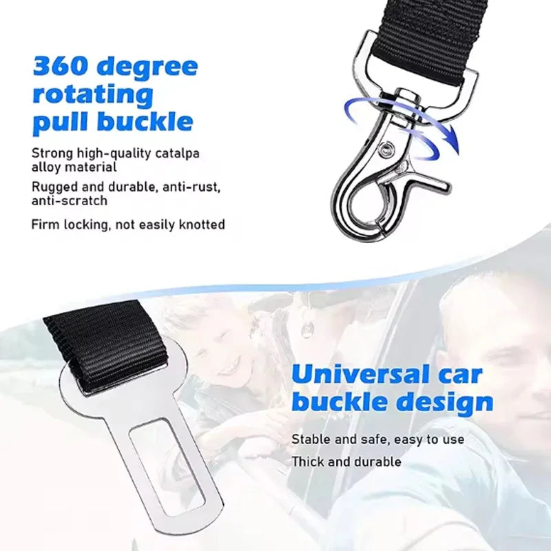 Reflective Car Seat Belt with Bungee