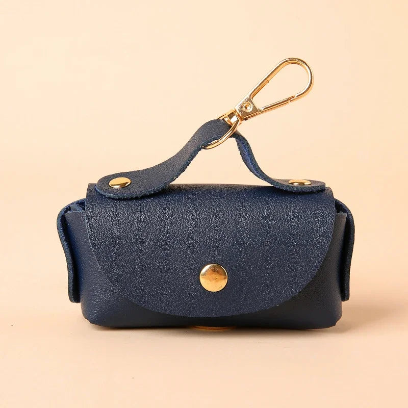 Faux Leather Poo Bag Holder