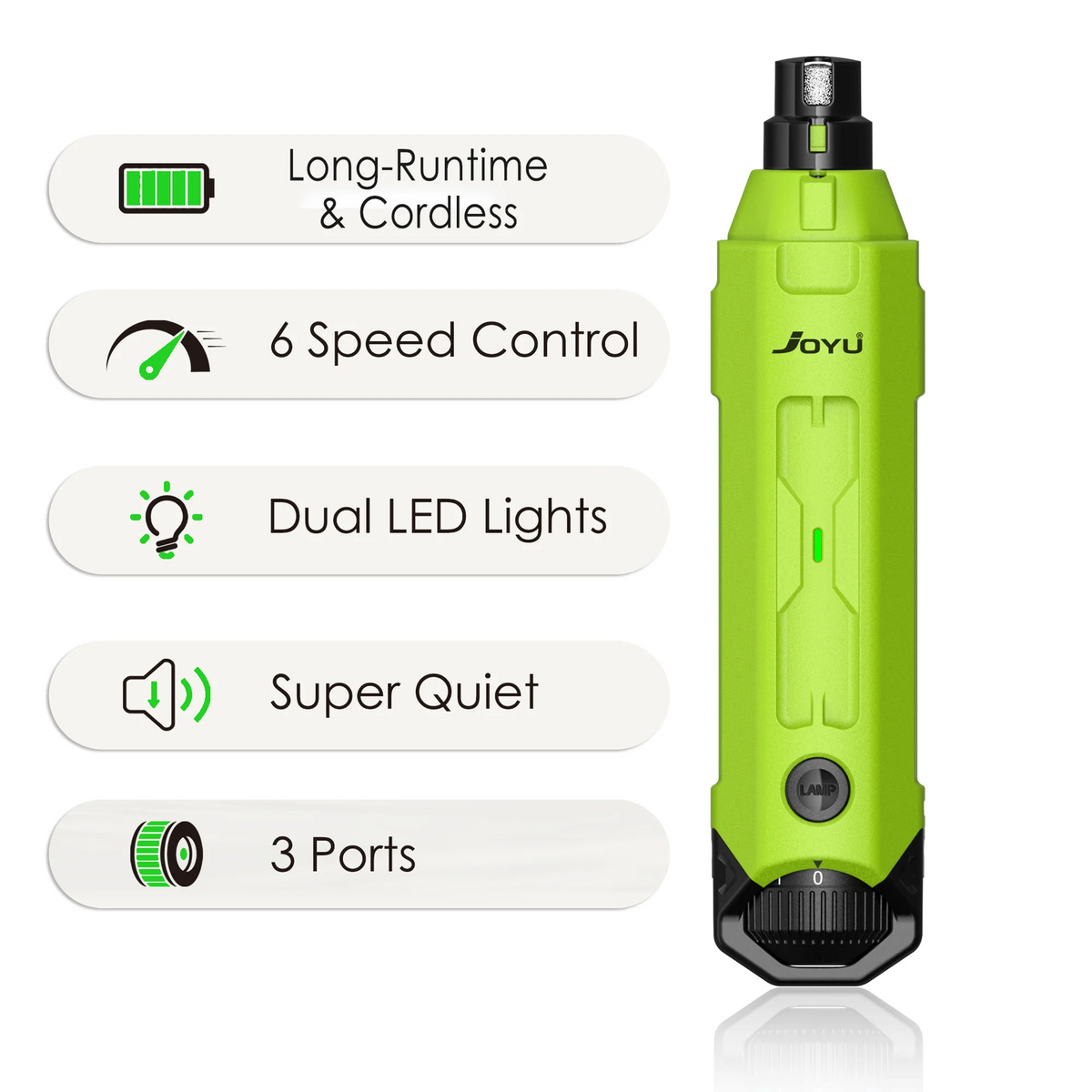 6-Speed Quiet Nail Grinder