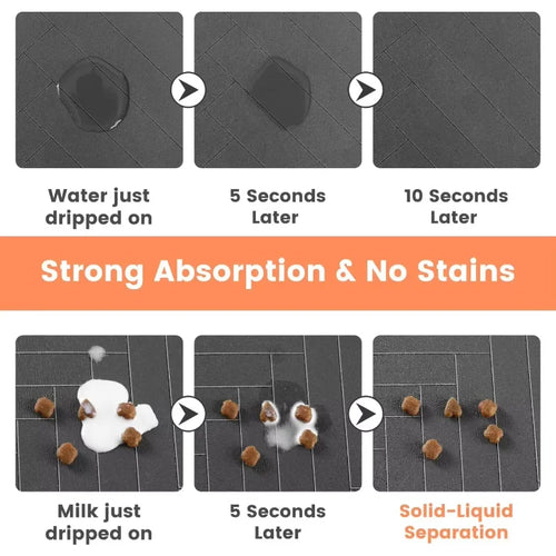 Absorbent Quick-Dry Feeding Mat