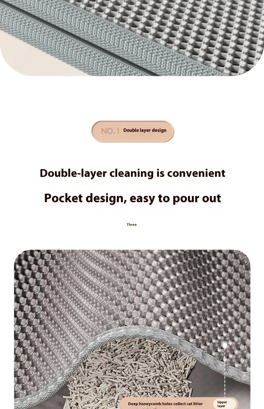 2-Layer Sand-Trapping Litter Mat