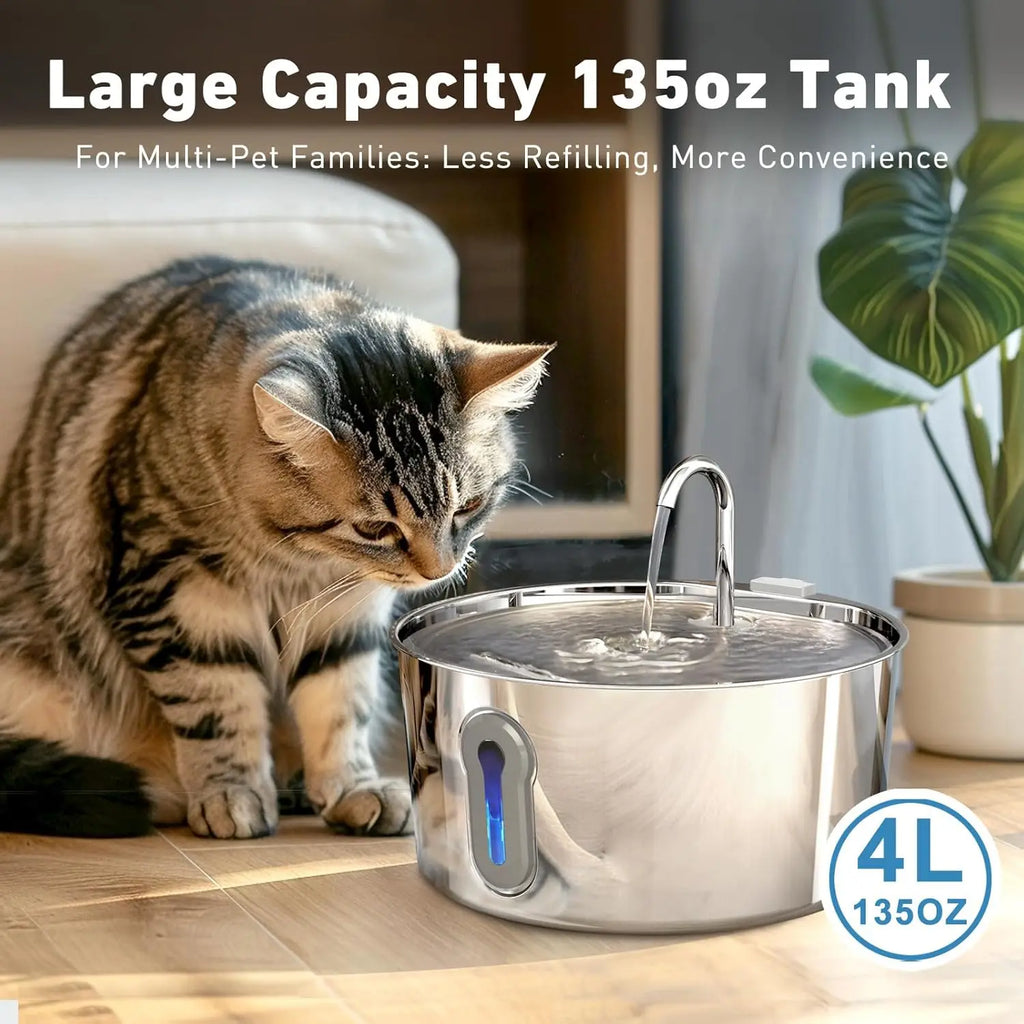 Large Stainless Fountain (2.2L–4L)