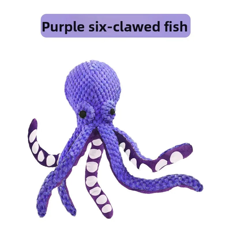 Soft Squeaky Octopus Plush