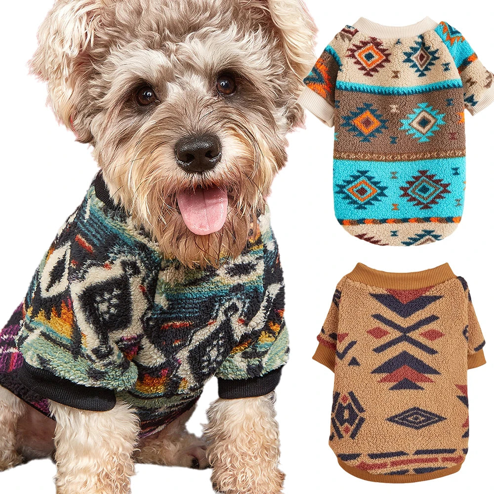 Plaid Wool-Blend Dog Jumper