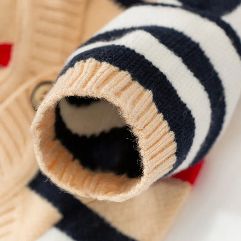 Striped Knit Cardigan