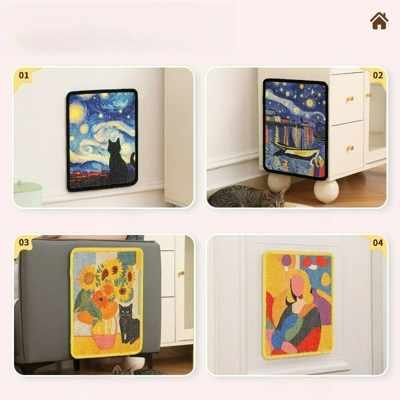 Wall-Mounted Fabric Scratching Post