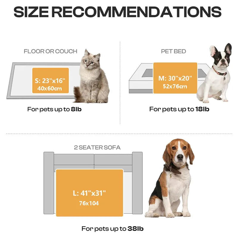 Fluffy Paw Print Blankets (Set of 2)