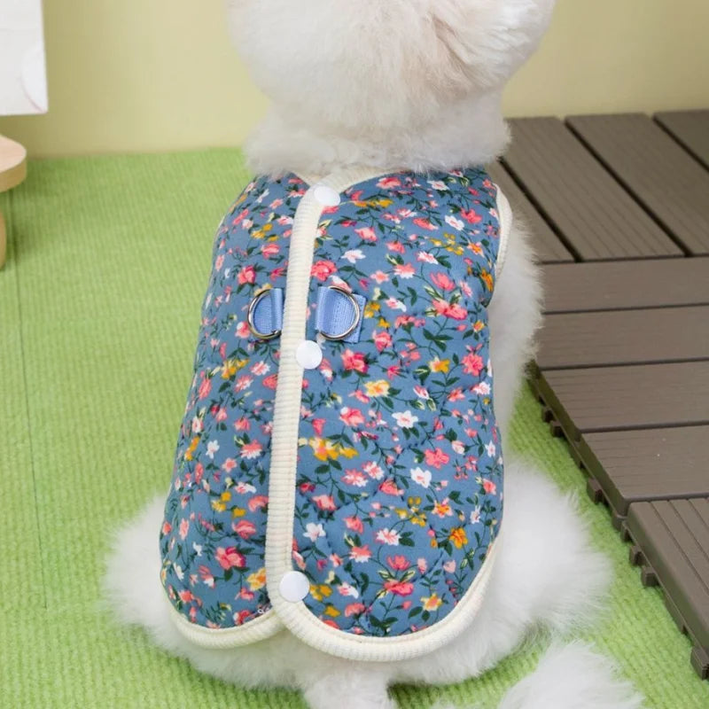 Floral Fleece Overalls