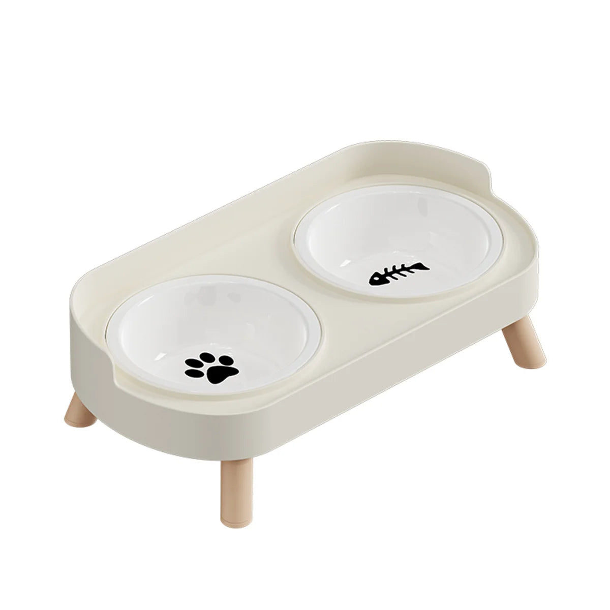 Colourful Double Bowl Stand