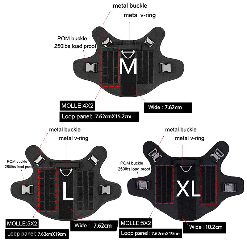 Tactical MOLLE Harness Set