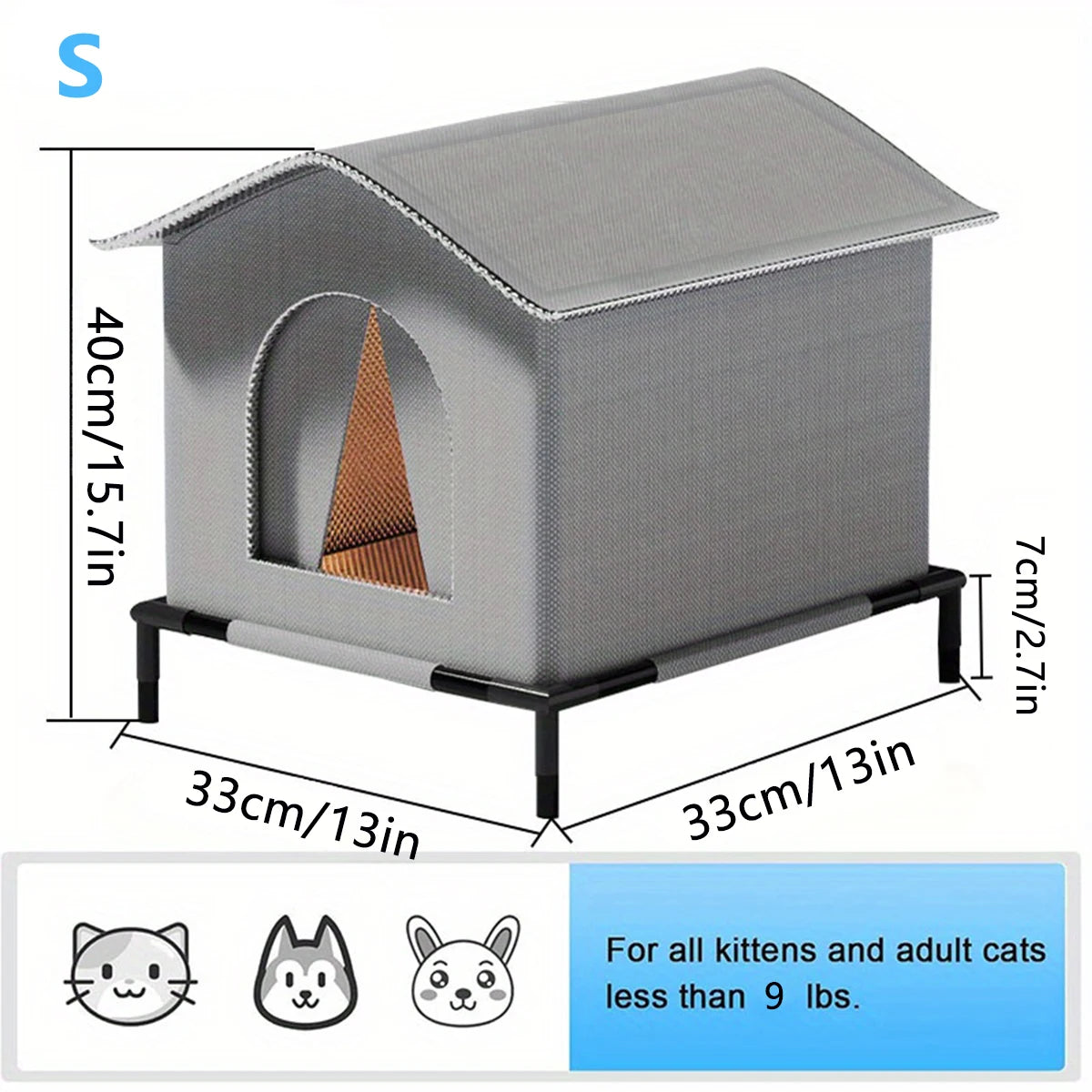 Foldable Outdoor Cat Shelter