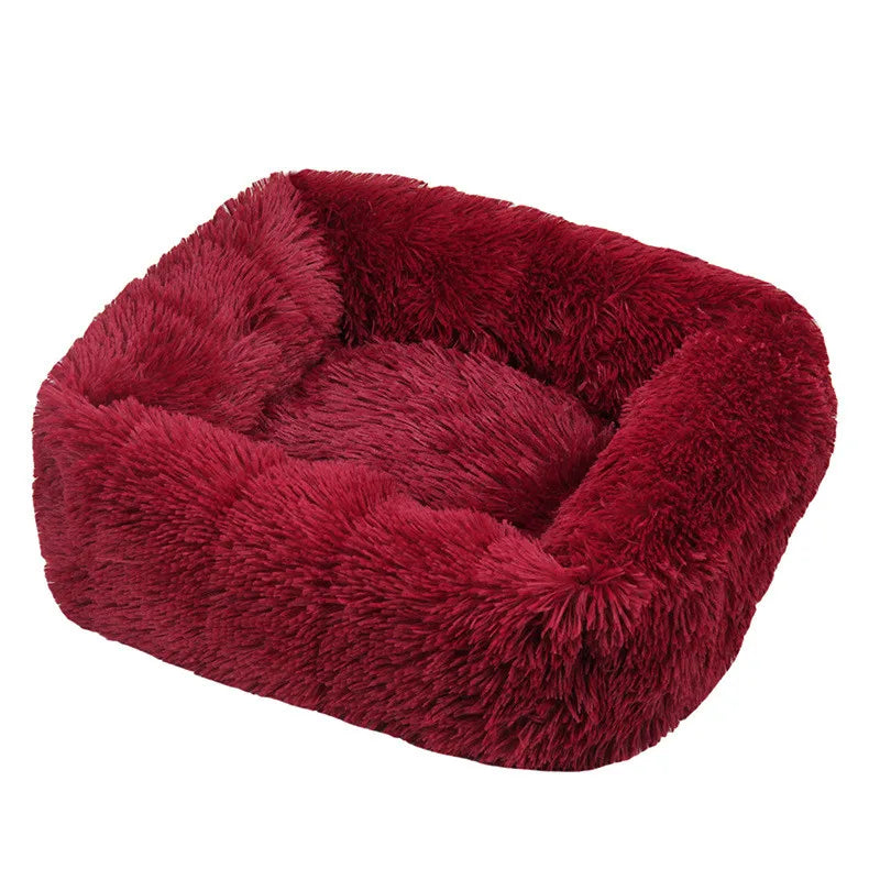 Square Long-Plush Dog Bed