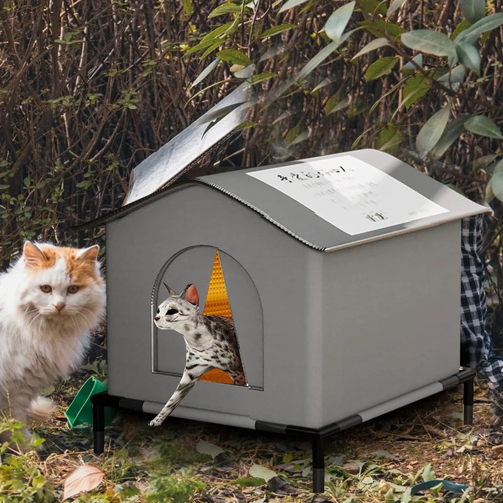 Foldable Outdoor Cat Shelter