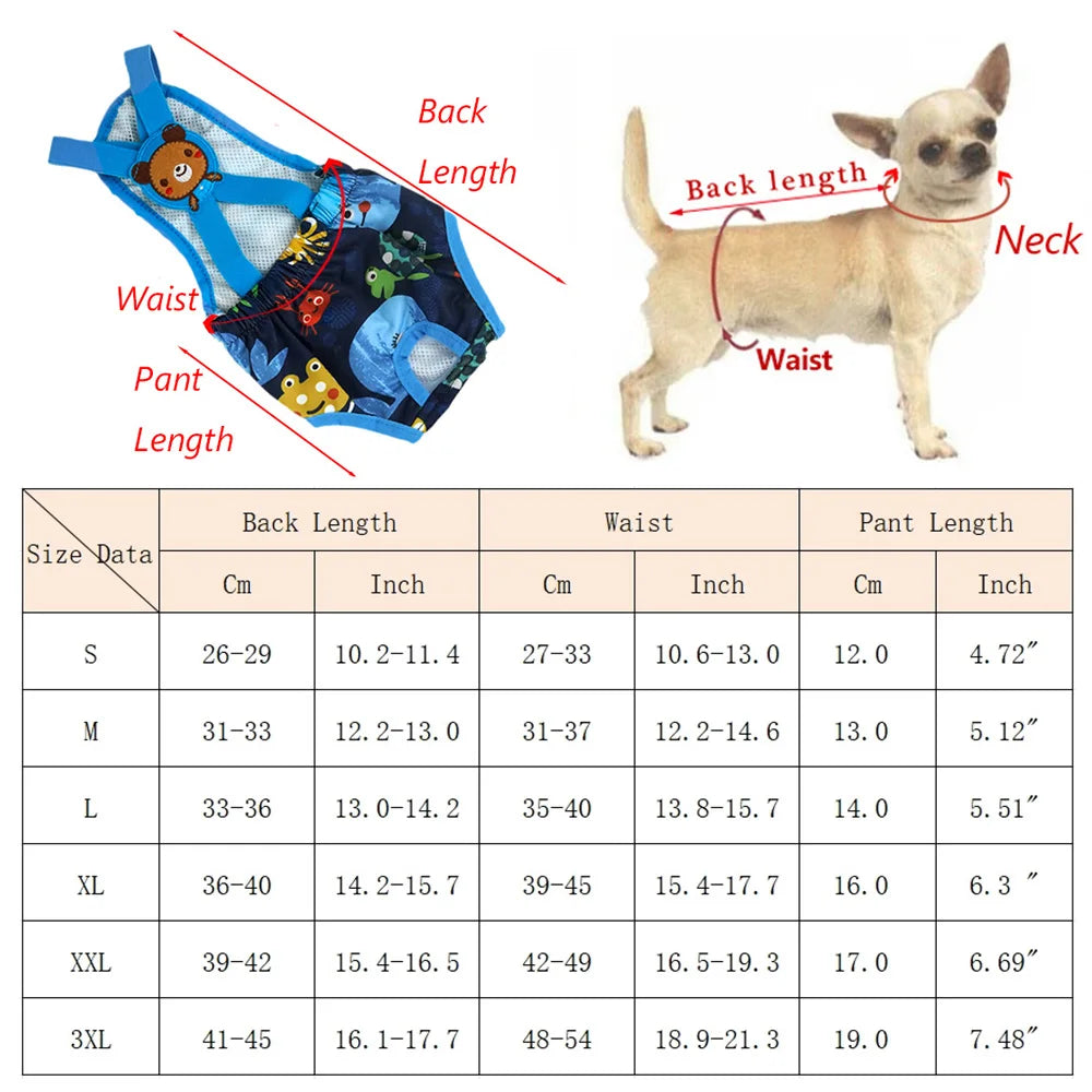 Washable Season Pants for Female Dogs